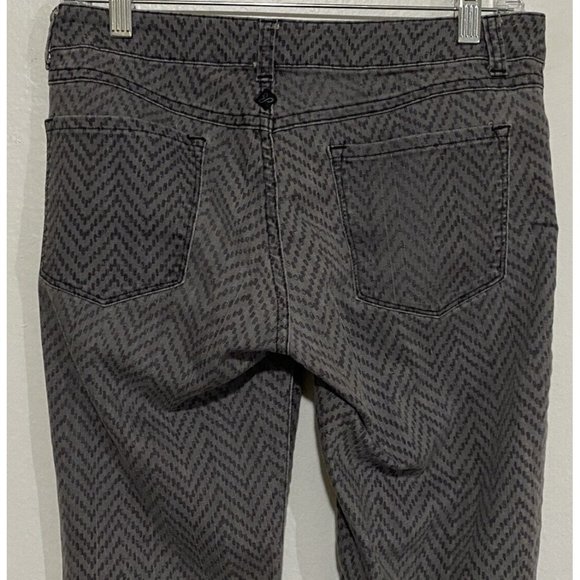 Prana Size 2 Women's Gray Dark Purple Herringbone Pattern Casual Pants 28 x 32 - Picture 5 of 6
